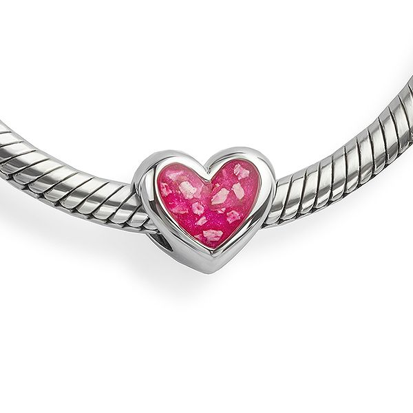 Cremation Ashes Double Heart Charm Main Image