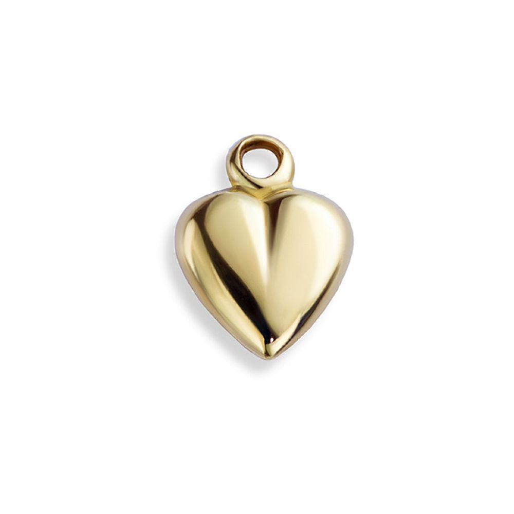 Pre-loved yellow gold heart charm