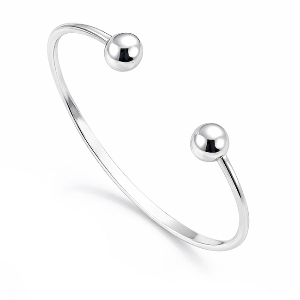 Pre-loved silver torque bangle