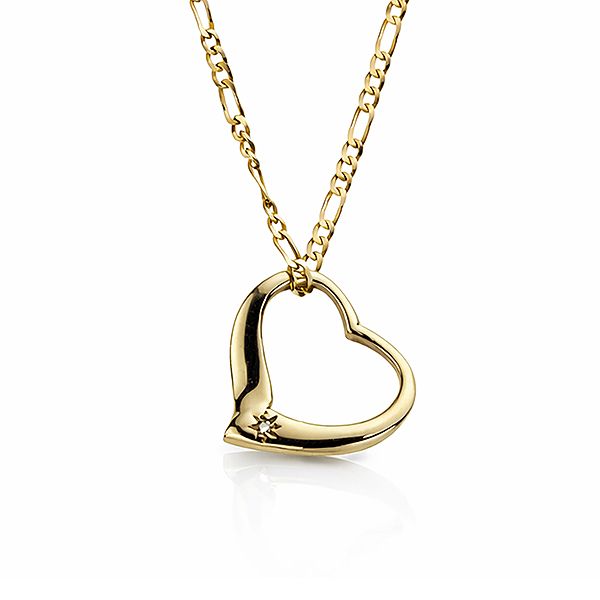 Pre-Loved Gold Open Heart Pendant Main Image