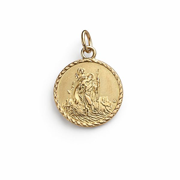 Pre-Loved Gold St. Christopher Pendant Main Image