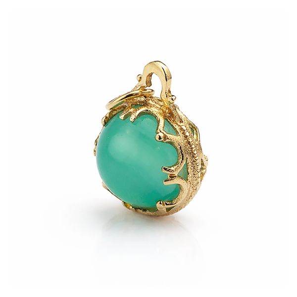 Pre-Loved Gold Jadeite Orb Charm Main Image