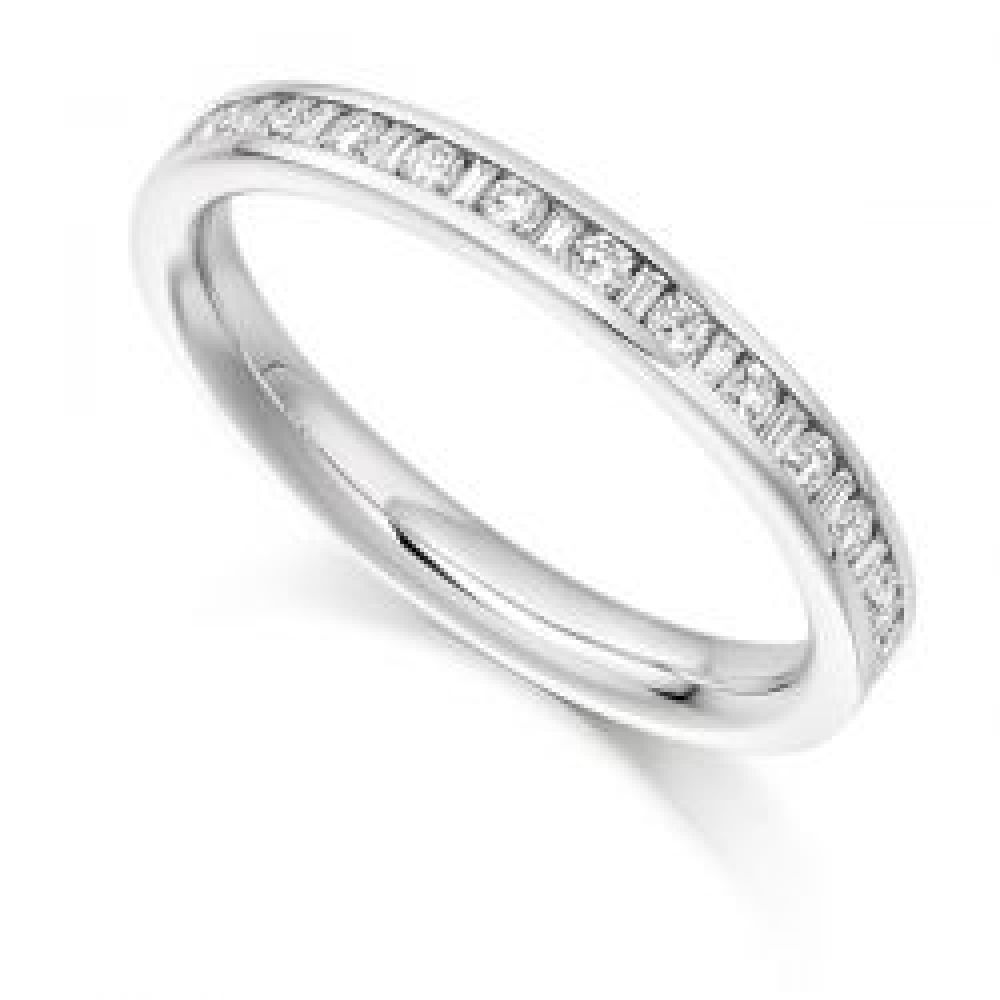 0.30ct Round and Baguette Diamond Eternity Ring