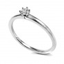 Petite six claw diamond solitaire Petite six claw diamond solitaire