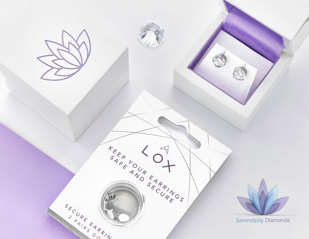 Luxurious diamond earrings
