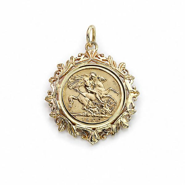 1930 Gold Sovereign Pendant Main Image