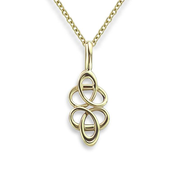 Pre-Loved 9ct Yellow Gold Celtic Knot Necklace Main Image