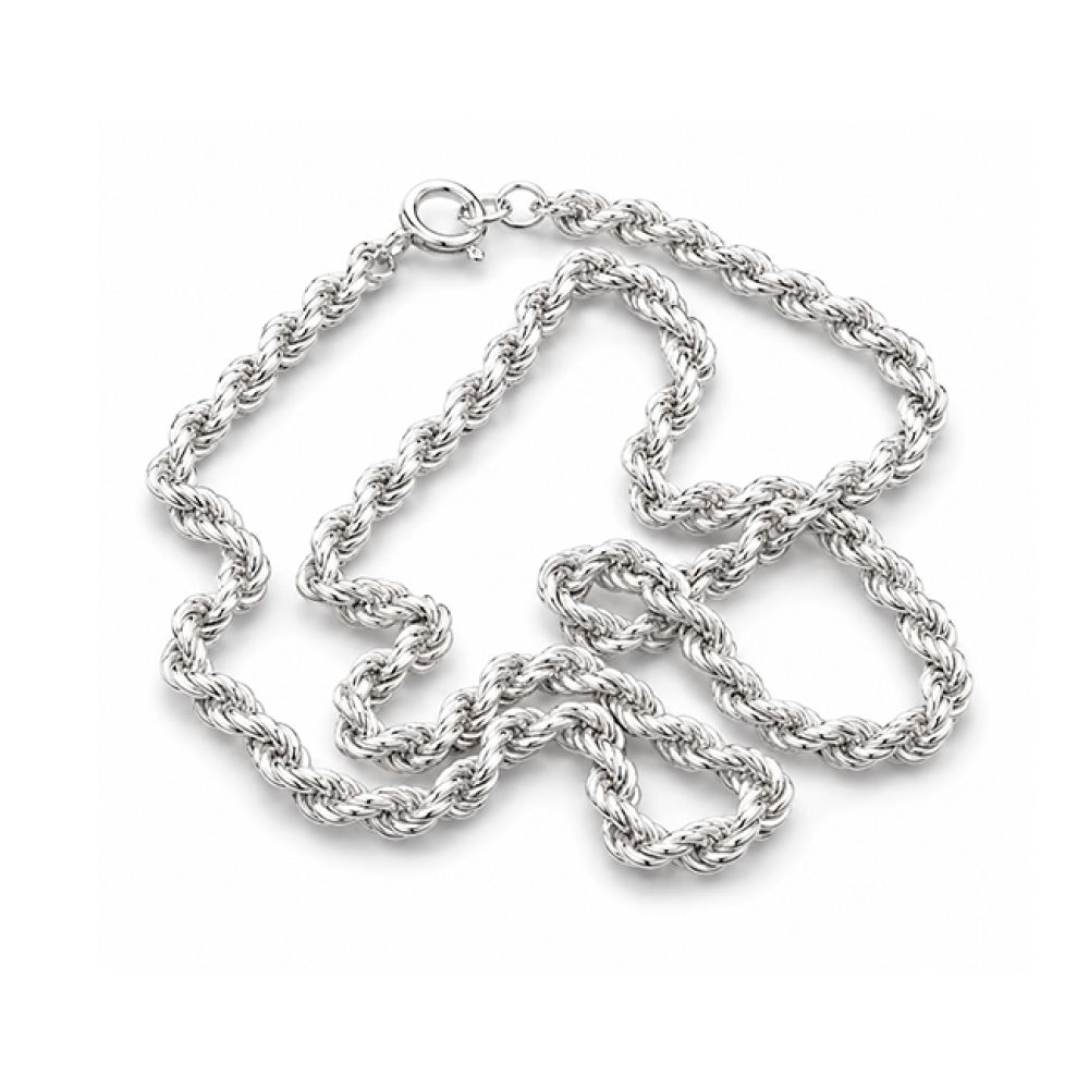 Pre-loved 20 inch sterling silver rope chain