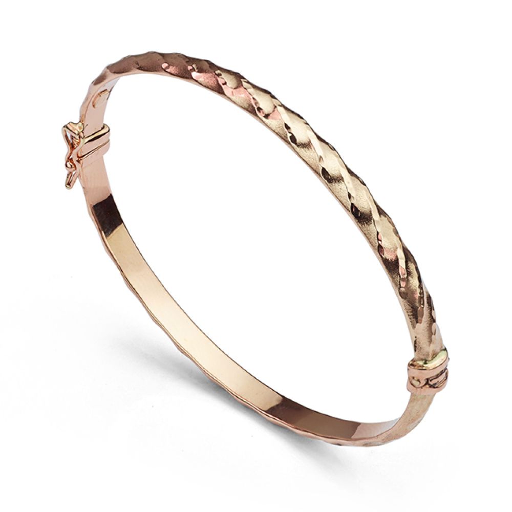 Pre-loved rose gold hinged bangle