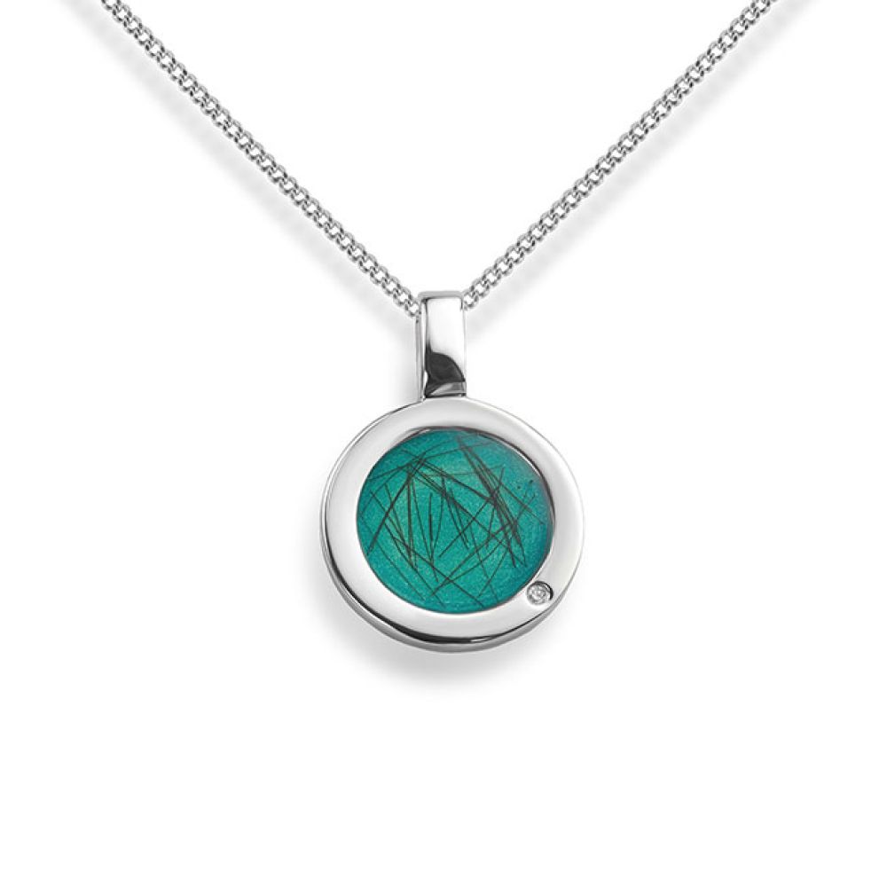 RL007 Memorial Hair or Ashes Pendant in Sterling Silver