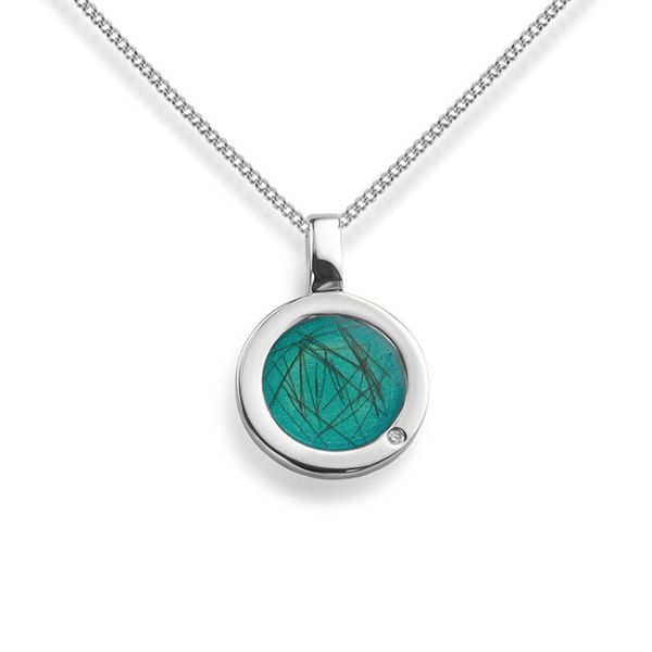 Silver Hair Set Memorial Necklace  Main Image