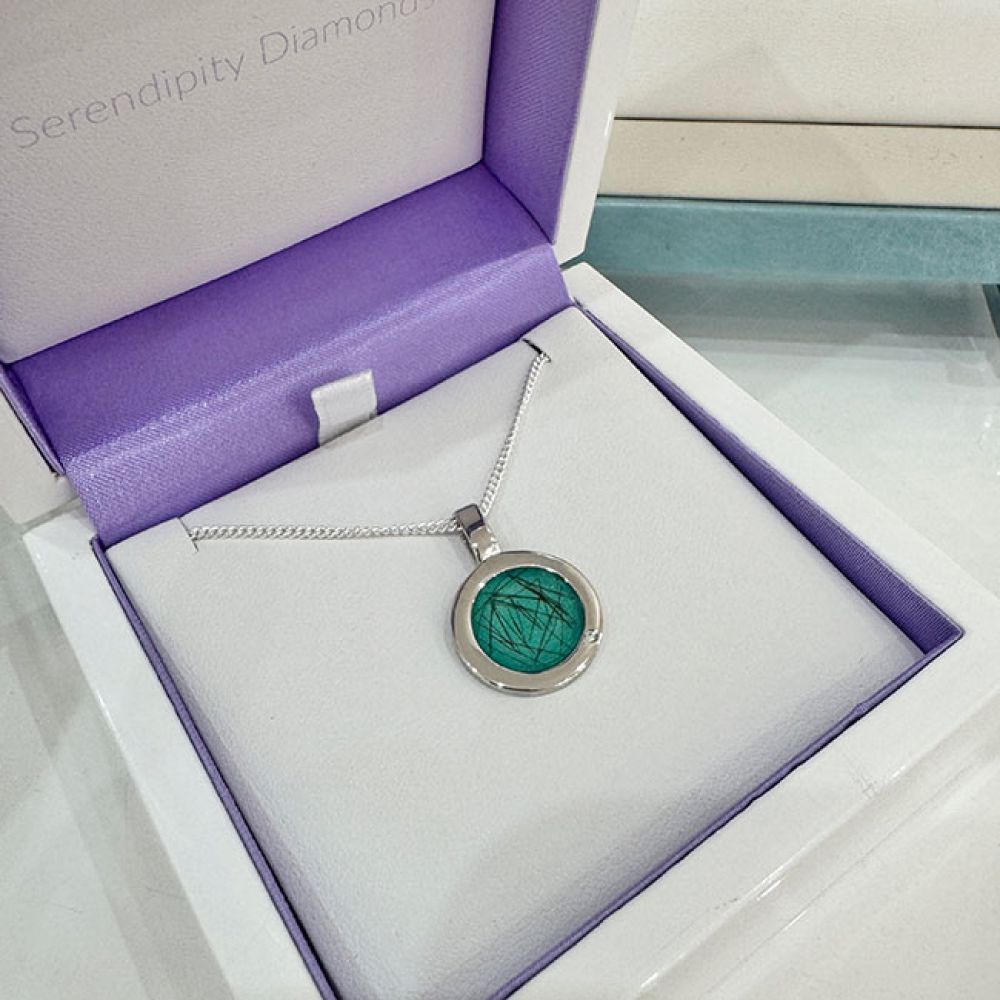 Memorial Ashes Pendant in 925 Sterling Silver