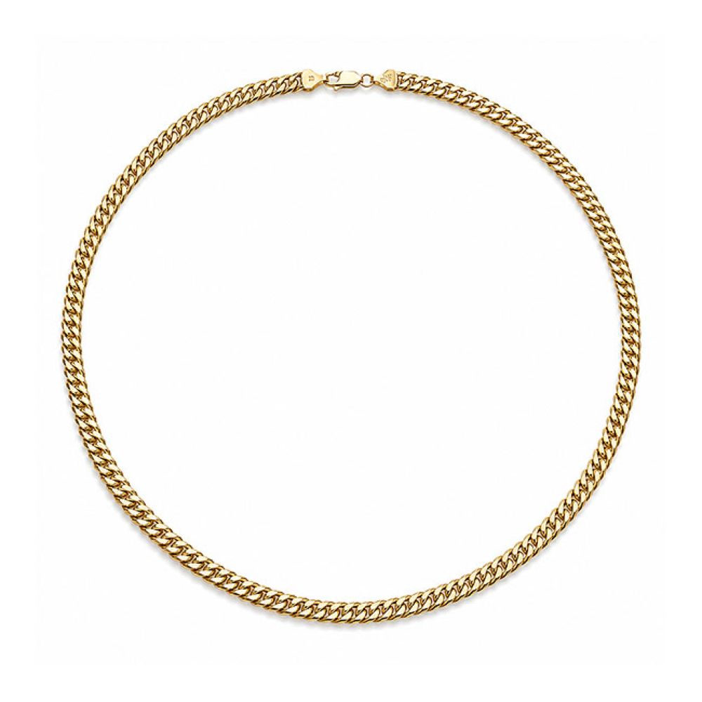 22ct Yellow Gold Close Link Curb Chain Full View
