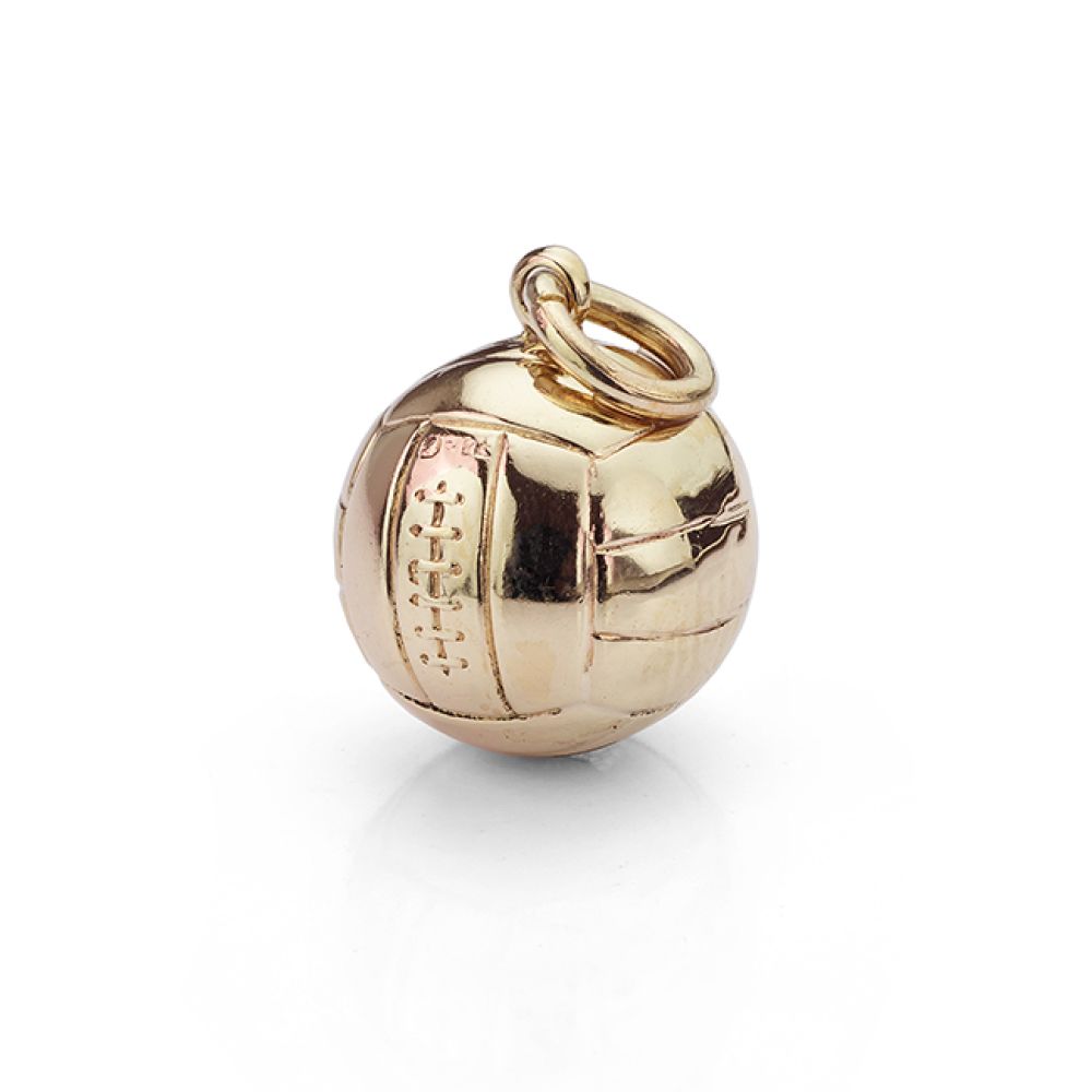 Vintage 9ct Gold Football Charm