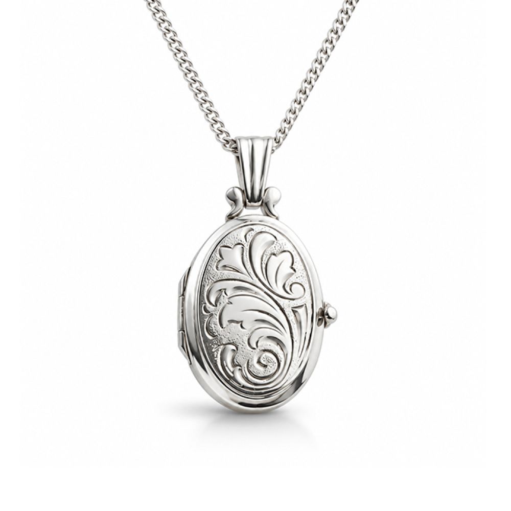 Vintage Kordes & Lichtenfels Sterling Silver Photo Locket Front