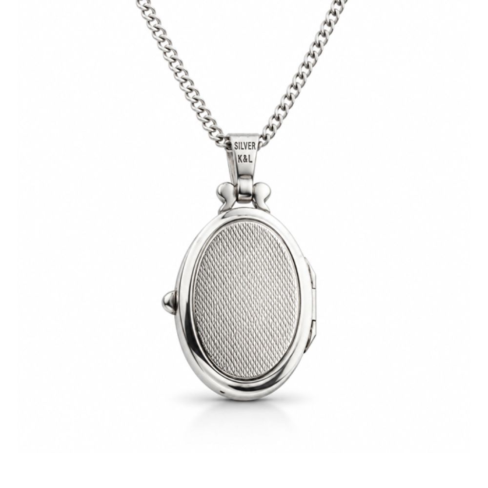 Vintage Kordes & Lichtenfels Sterling Silver Photo Locket Back