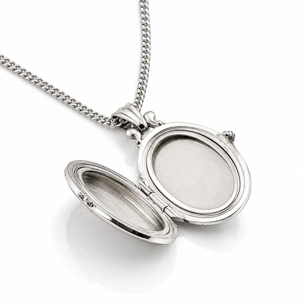 Vintage Kordes & Lichtenfels Sterling Silver Photo Locket Open