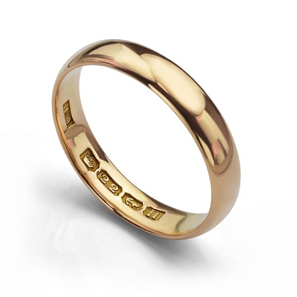 1912 Vintage 22ct Gold Wedding Ring Main Image