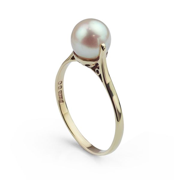 Vintage Pearl 9ct Gold Ring  Main Image