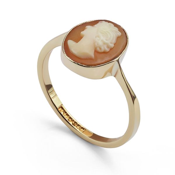 Pre-Loved Gold Cameo Ring Main Image