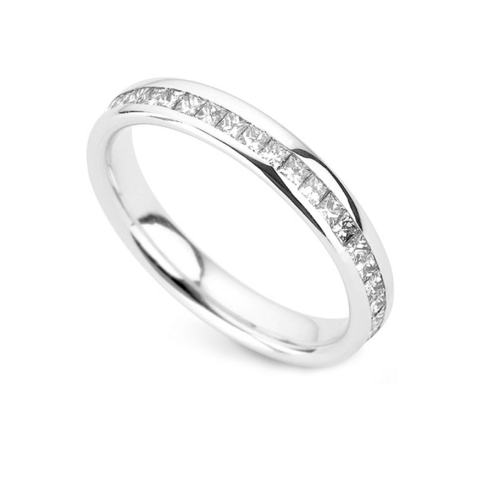 Full Set Diamond Wedding ring - 3.5mm Full Set Diamond Wedding ring - 3.5mm