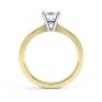 Ella engagement ring side view in yellow gold Ella engagement ring side view in yellow gold