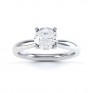 Ella engagement ring R1D004 top view in white gold Ella engagement ring R1D004 top view in white gold