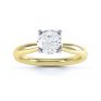 Ella engagement ring R1D004 top view in yellow gold Ella engagement ring R1D004 top view in yellow gold