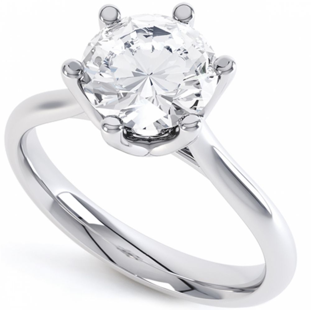 Hope 6-claw Diamond Engagement Ring