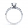 AVA side view white gold Ava 4 claw engagement ring R1D001 side view shown in white gold