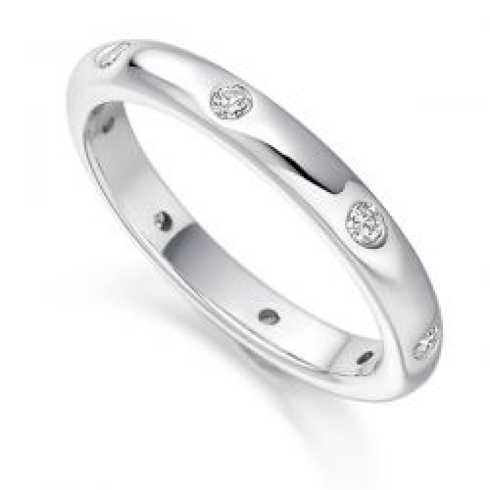 Flush Set Diamond Eternity Ring