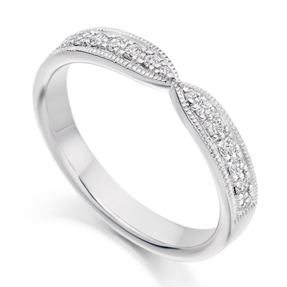 Bowtie Shaped Diamond Wedding Ring Bowtie Shaped Diamond Wedding Ring