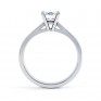 Harmony four claw solitaire engagement ring side view white gold Harmony four claw solitaire engagement ring side view white gold