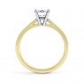 Harmony four claw solitaire engagement ring side view yellow gold Harmony four claw solitaire engagement ring side view yellow gold