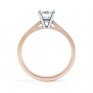 Harmony four claw solitaire engagement ring side view rose gold Harmony four claw solitaire engagement ring side view rose gold