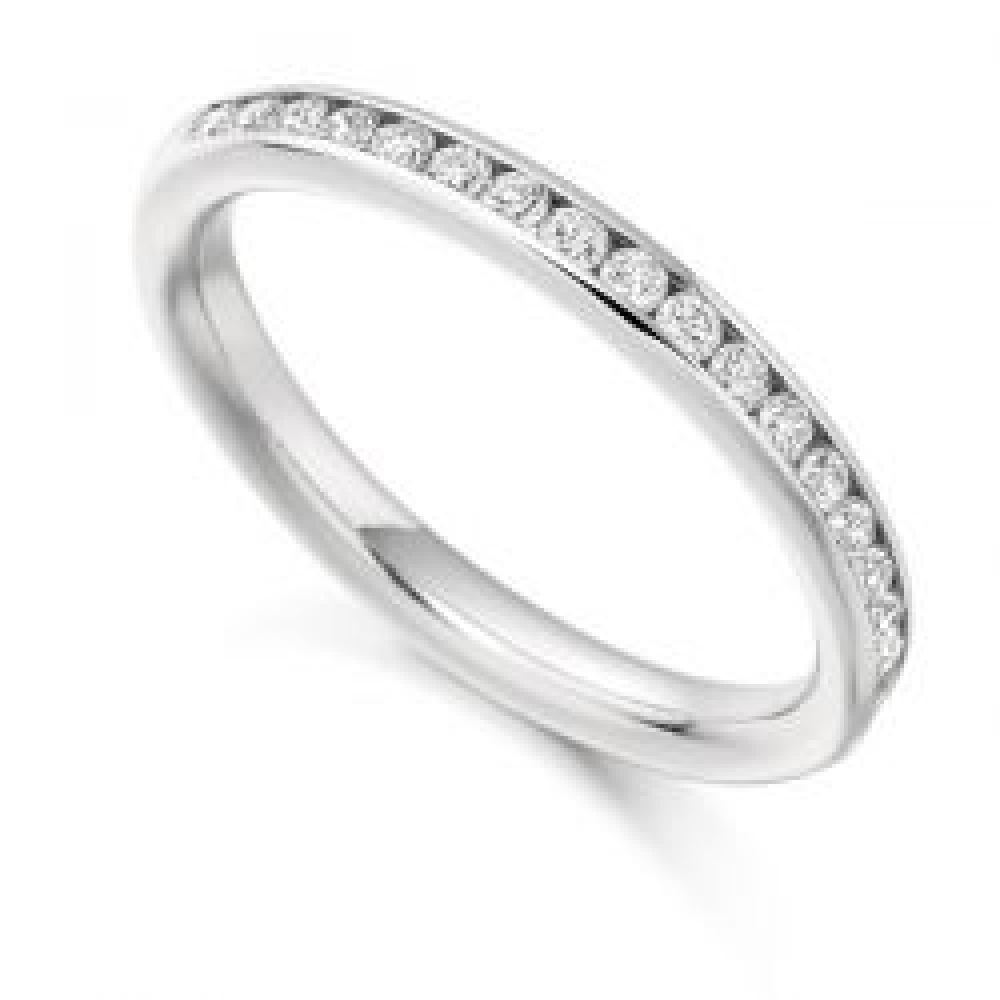 0.33cts Channel Set Half Eternity Ring