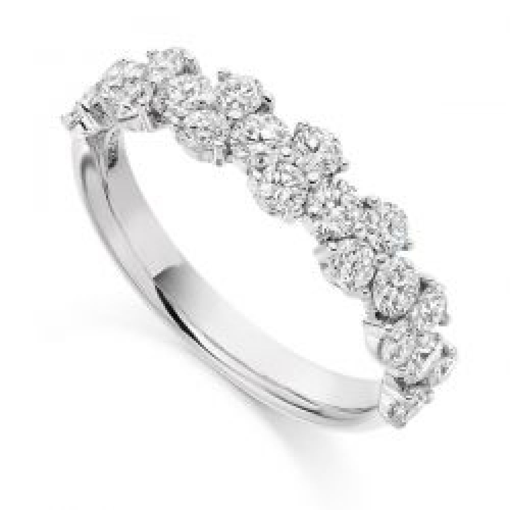 Diamond Cluster Eternity Ring Diamond Cluster Eternity Ring