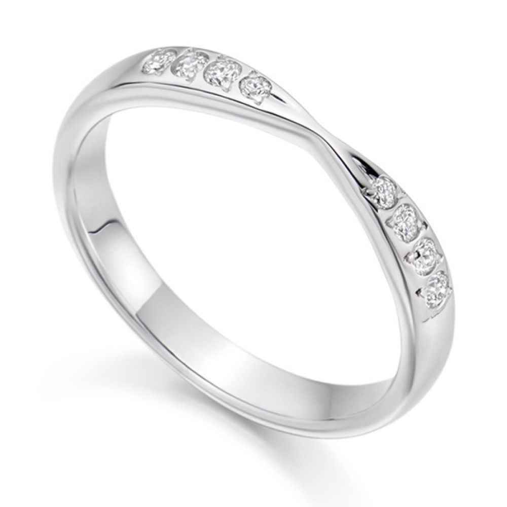 Diamond Bowtie Shaped Wedding Ring Diamond Bowtie Shaped Wedding Ring