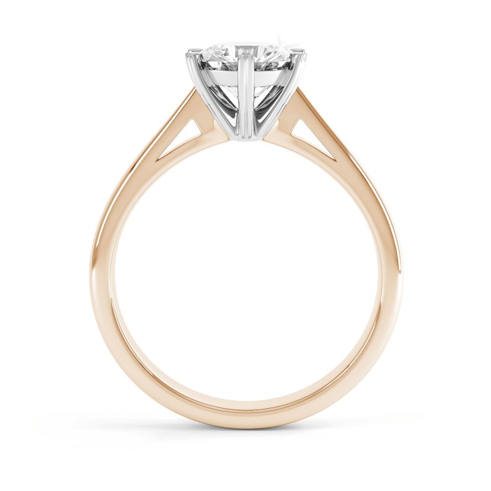 Venus engagement ring side view rose gold Venus engagement ring side view rose gold