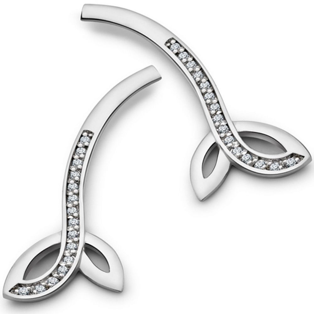 0.15ct Laurel Diamond Drop Earrings 0.15ct Laurel Diamond Drop Earrings