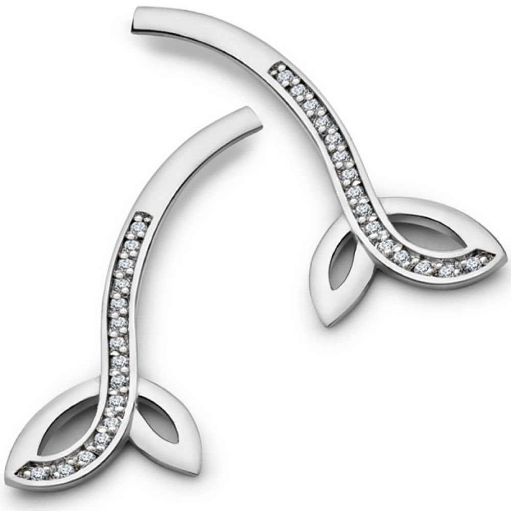 0.15ct Laurel Diamond Drop Earrings