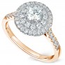 Double halo engagement ring in Rose Gold Double halo engagement ring in Rose Gold