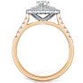 Double halo diamond ring in rose gold Double halo diamond ring in rose gold