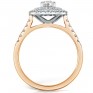 Double halo diamond ring in rose gold Double halo diamond ring in rose gold