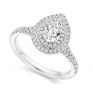 Pear shaped double halo diamond engagement ring Pear shaped double halo diamond engagement ring