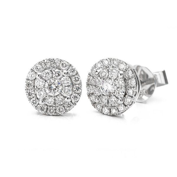 Starla Constellation Diamond Cluster Earrings Main Image