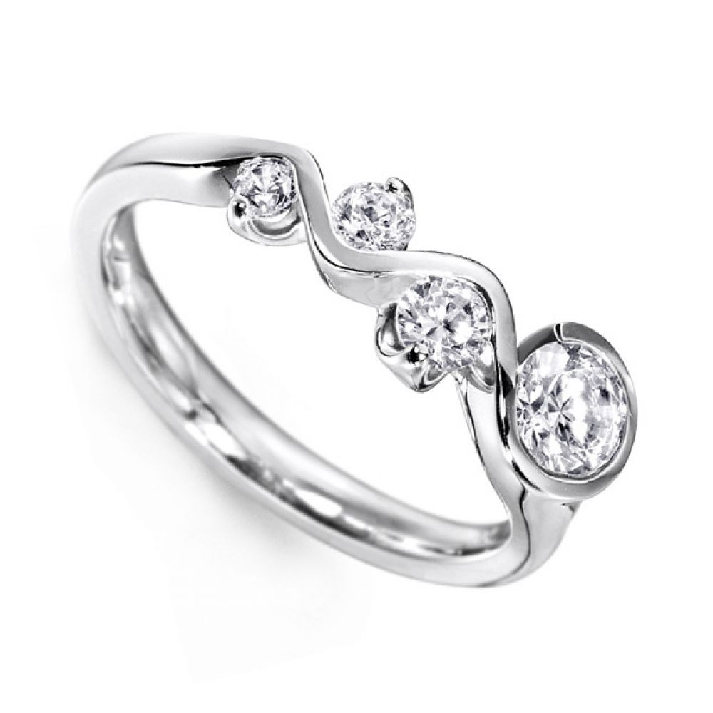 Ripple-Wave Design Dress Ring Ripple-Wave Design Dress Ring