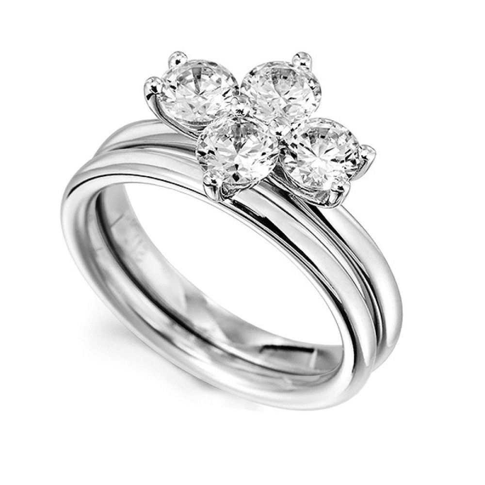 Flora - Four Stone Cluster Ring Flora - Four Stone Cluster Ring