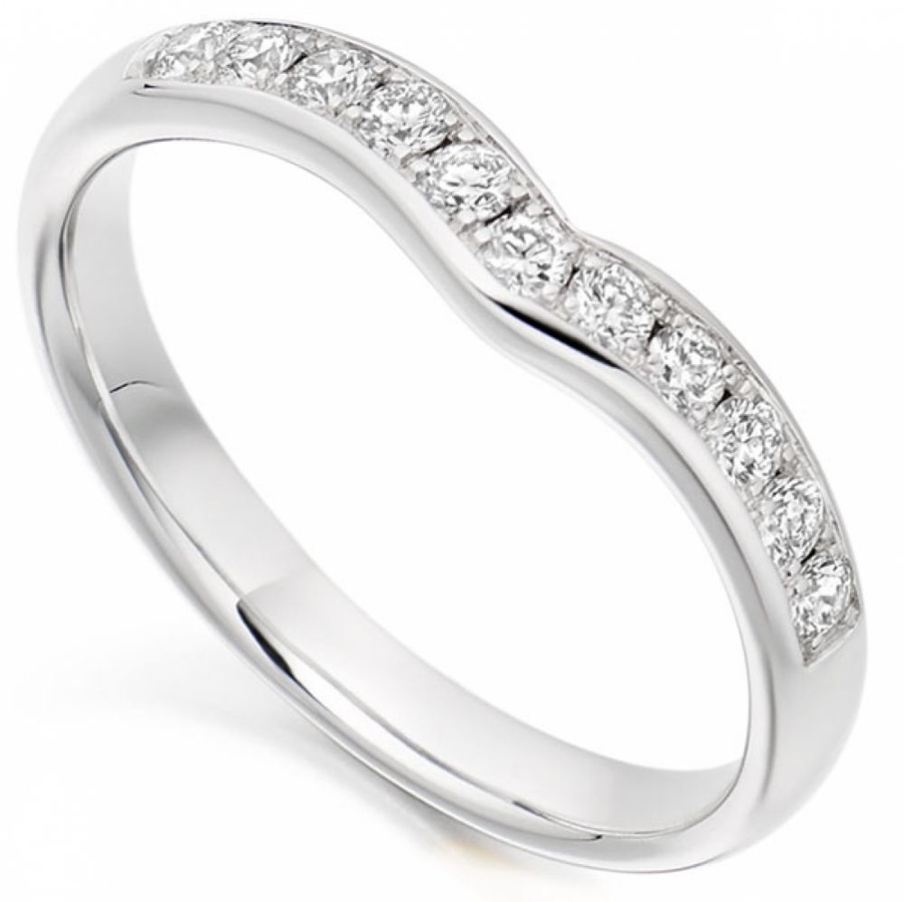 Curved Half Set Diamond Eternity Curved Half Set Diamond Eternity