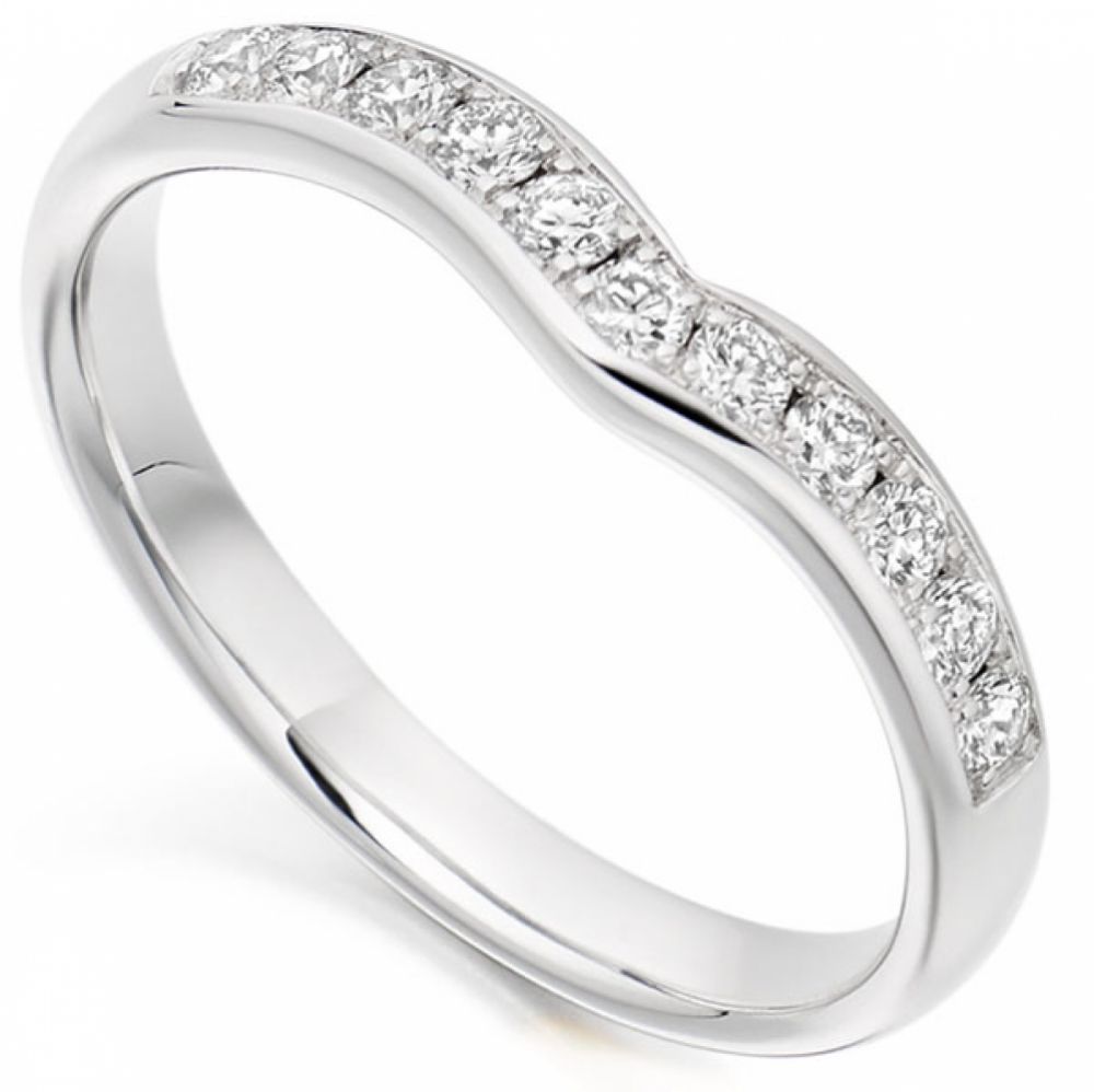 Curved Half Set Diamond Eternity